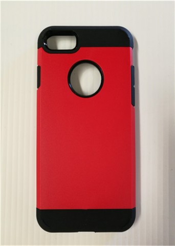 PWR Shockproof Heavy Duty Case Cover For iPhone 7 4.7 Inch - Red