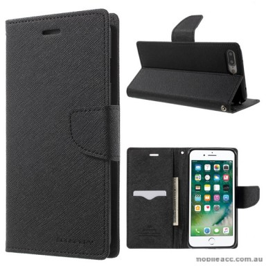 Korean Mercury Fancy Diary Wallet Case Cover For iPhone7+/8+  5.5 inch - Black