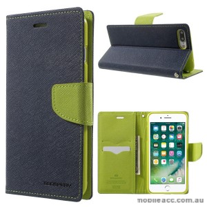 Korean Mercury Fancy Diary Wallet Case Cover For iPhone7+/8+  5.5 inch - Navy