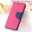 Korean Mercury Fancy Diary Wallet Case Cover For iPhone 7+/8+  5.5 inch - Hot Pink