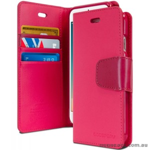 Korean Mercury Sonata Diary Wallet Case Cover For iPhone 7+/8+ 5.5 inch - Hot Pink