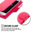 Korean Mercury Sonata Diary Wallet Case Cover For iPhone 7+/8+ 5.5 inch - Hot Pink