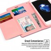 Korean Mercury Rich Diary Wallet Case Cover For iPhone 7+/8+   5.5 inch - Hot Pink