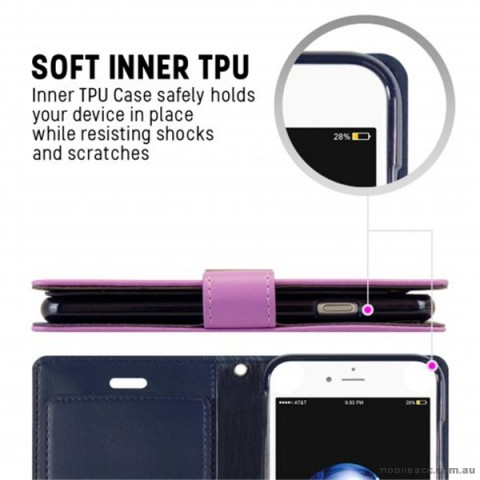 Korean Mercury Rich Diary Wallet Case Cover For iPhone 7+/8+ 5.5 inch - Purple