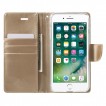 Korean Mercury Bravo Diary Wallet Case Cover For iPhone 7/8 Plus 5.5 inch - Gold