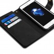 Korean Mercury Mansoor Diary Wallet Case Cover For iPhone 7/8 Plus 5.5 inch - Black