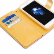 Korean Mercury Mansoor Diary Wallet Case Cover For iPhone 7+/8+  5.5 inch - Gold