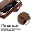 Korean Mercury Mansoor Diary Wallet Case Cover For iPhone7+/8+  5.5 inch - Brown