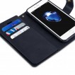 Korean Mercury Mansoor Diary Wallet Case Cover For iPhone 7+/8+  5.5 inch - Navy