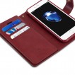 Korean Mercury Mansoor Diary Wallet Case Cover For iPhone 7+/8+  5.5 inch - Ruby Wine
