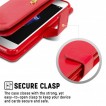 Korean Mercury Mansoor Diary Wallet Case Cover For iPhone 7+/8+  5.5 inch - Red