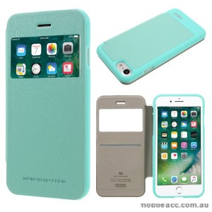 Korean Mercury WOW Window View Flip Cover For iPhone7+/8+ 5.5 inch - Mint