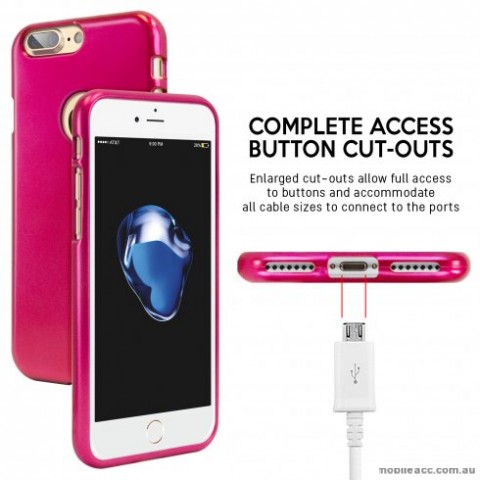 Mercury Goospery iJelly iPhone 7+/8+  5.5 inch Gel Case - Hot Pink