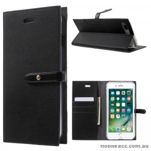 Mercury Goospery Romance Diary Wallet Case Cover For iPhone 7/8 Plus 5.5 inch - Black
