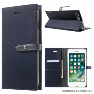 Mercury Goospery Romance Diary Wallet Case Cover For iPhone 7/8 Plus 5.5 inch - Navy