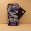 Camouflage Slim Armor Hybird Impact Bumper Card Slot Shockproof Case For iPhone 7 Plus - Purple