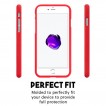 Genuine Mercury Goospery Soft Feeling Jelly Case Matt Rubber For iPhone 7/8 - Red
