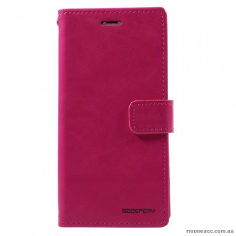 Mercury Goospery Blue Moon Diary Wallet Case For iPhone X - Hot Pink