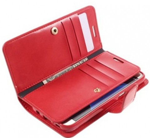 Korean Mercury Goospery Mansoor Wallet Case Cover iPhone X - Red