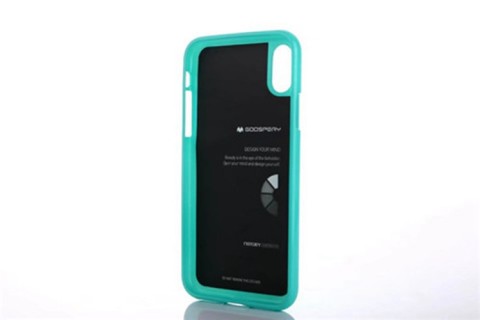 Mercury Pearl TPU Jelly Case For iPhone X - Mint