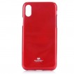 Mercury Pearl TPU Jelly Case For iPhone X - Red
