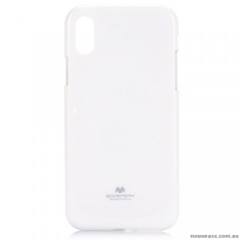 Mercury Pearl TPU Jelly Case For iPhone X - White