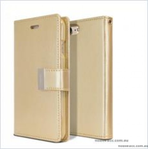 Korean Mercury Rich Diary Wallet Case For Iphone XR 6.1"  Gold