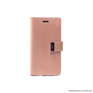 Korean Mercury Rich Diary  Wallet Case For Iphone XR 6.1"  Rose Gold