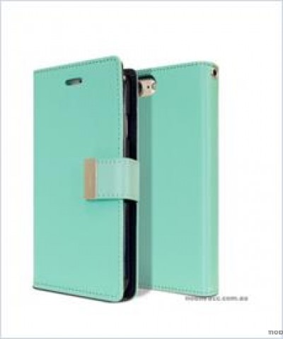 Korean Mercury Rich Diary  Wallet Case For Iphone XR 6.1"  Mint Green