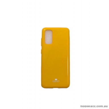 Mercury Pearl TPU Jelly Case for Samsung S20 6.2 inch  Yellow