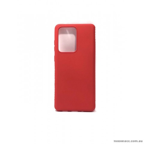 Hana Soft Feeling Jelly Case For Samsung S20 Ultra  6.9 inch  Red