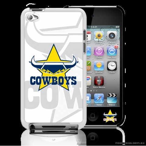 NRL Licensed North Queensland Cowboys Watermark Back Case for iPod Touch 4
