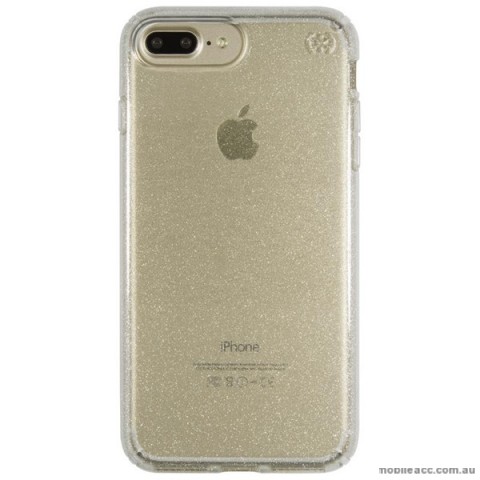 ORIGINAL Speck Presidio Clear Glitter Case for iPhone 7 Plus Clear with Gold Glitter
