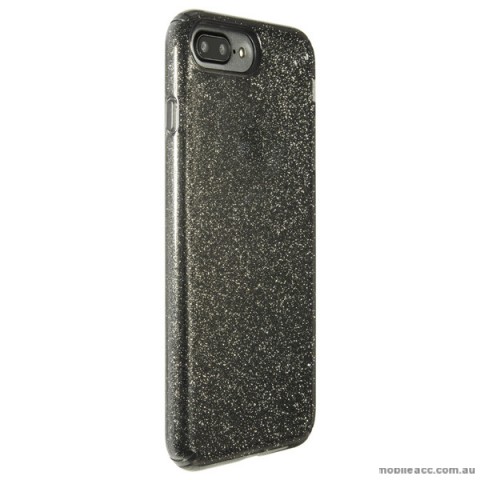 ORIGINAL Speck Presidio Clear Glitter Case for iPhone 7 Plus Clear with Dark Grey Glitter