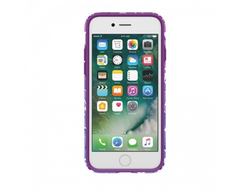 Speck iPhone 7 Presidio Inked IMPACTIUM Watercolor Floral Purple Glossy/Acai Purple 