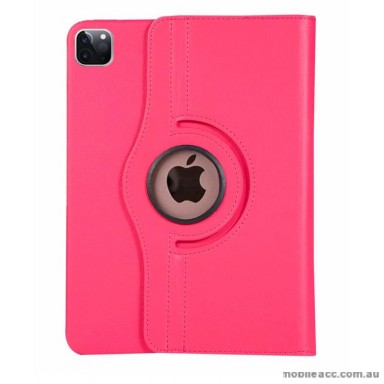 360 Degree Rotating Case for Apple iPad Pro 12.9 inch 2020  Hotpink