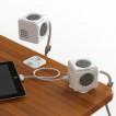 Allocacoc PowerCube with 2 USB & 4 Power Outlets Extended - 3m Cord