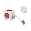 Allocacoc 5 Power Outlets PowerCube Extended - 3m Cord