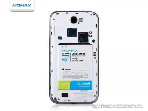 Momax X-Level Replacement Battery for Samsung Galaxy Note II N7100 / Note II LTE N7105