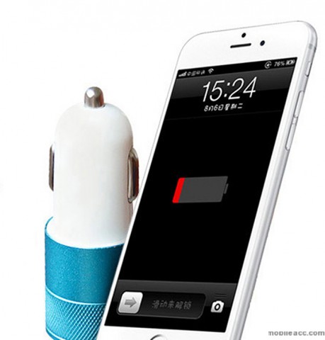 YOPIN Car Charger Adapter 2 USB Ports Blue