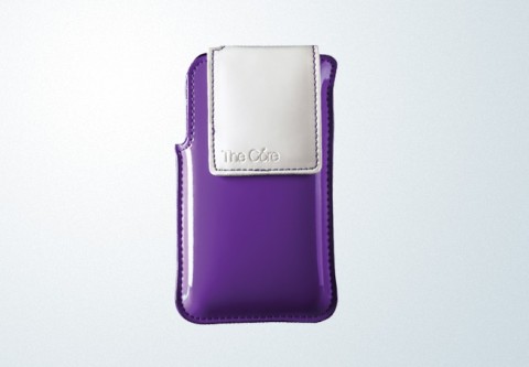 Patent Synthetic Leather Case for iPhone 4