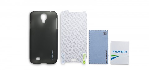 Momax Clear Touch Case for Samsung Galaxy S4 i9500 - Black