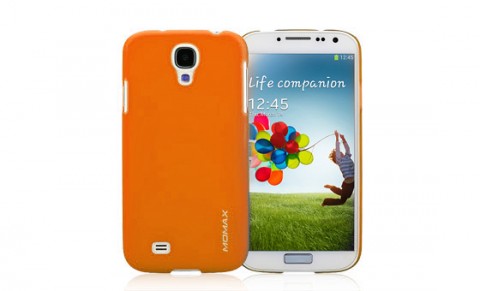 Momax Clear Touch Case for Samsung Galaxy S4 i9500 - Orange