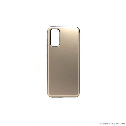 Mercury SKY SLIDE BUMPER CASE With Card Holder For Samsung S20 Plus 6.7 inch  Gold