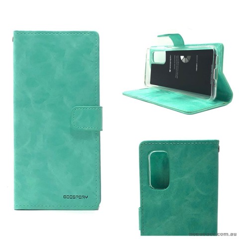 Bluemoon Diary Wallet Case For Samsung A71 6.7 inch  A715  Mint Green