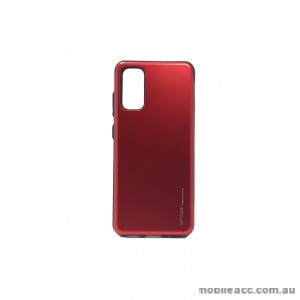 Mercury SKY SLIDE BUMPER CASE With Card Holder For Samsung S20 Plus 6.7 inch  RED