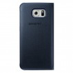 Genuine Samsung Galaxy S6 S-View Flip Cover - Blue Black