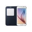 Genuine Samsung Galaxy S6 S-View Flip Cover - Blue Black