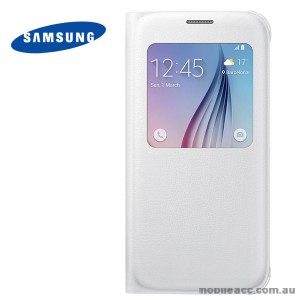 Genuine Samsung Galaxy S6 S-View Flip Cover - White