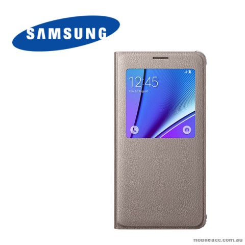 Original Samsung Galaxy Note 5 S View Cover Gold